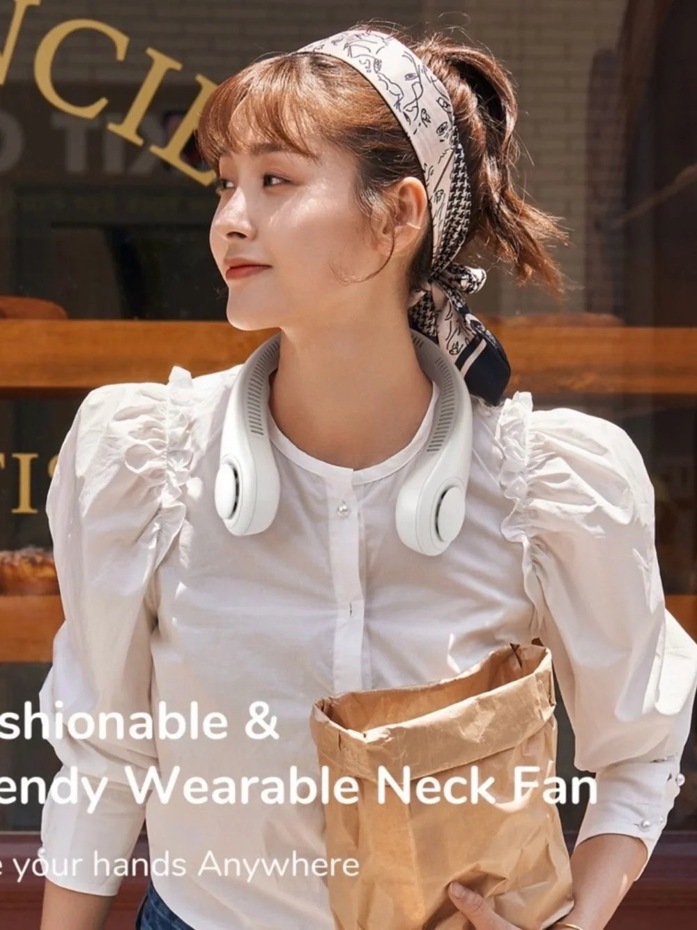 JUSULIFE Life 3 Portable Neck Fan - New Generation 360 Airflow - Open Box